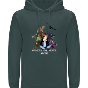 Gamers Are Never Alone – Mens Heavy Hoodie