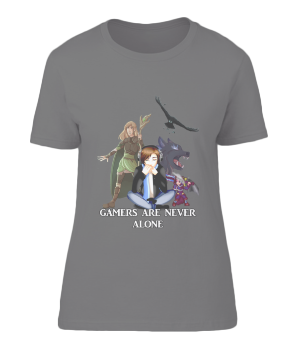 Gamers Are Never Alone Womens Tshirt - Image 2