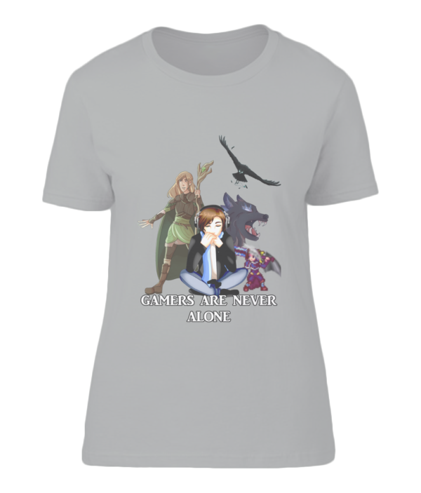 Gamers Are Never Alone Womens Tshirt - Image 3