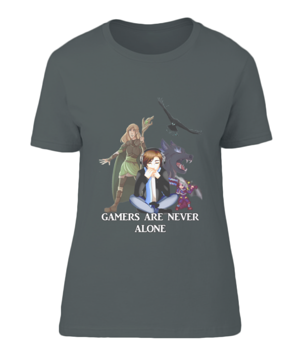 Gamers Are Never Alone Womens Tshirt - Image 4