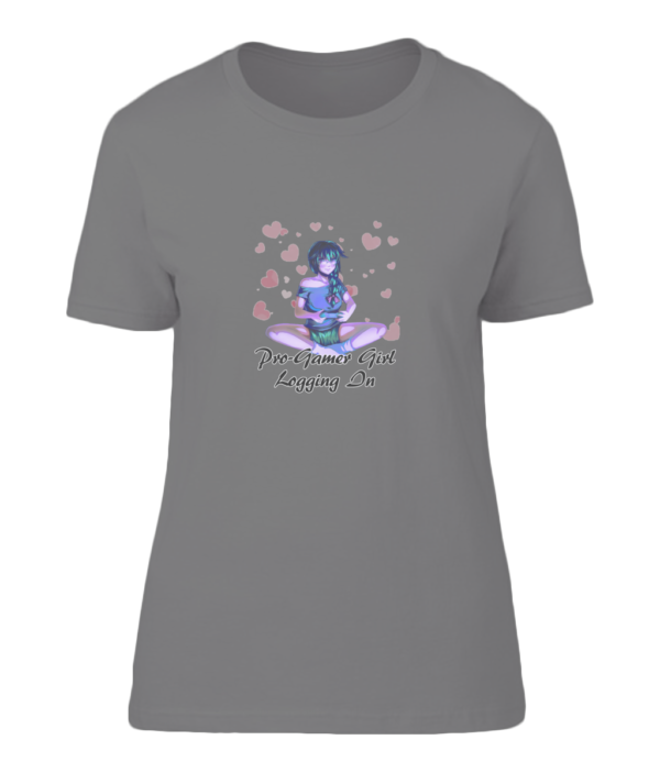 Womens Gamer Girl Logging In T-Shirt - Image 2