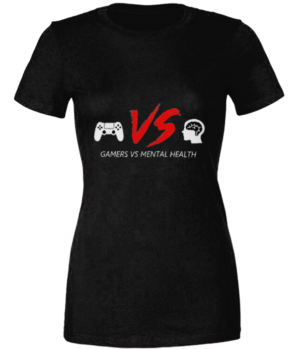 Bella Womens Gamers Vs Mental Health T-Shirt