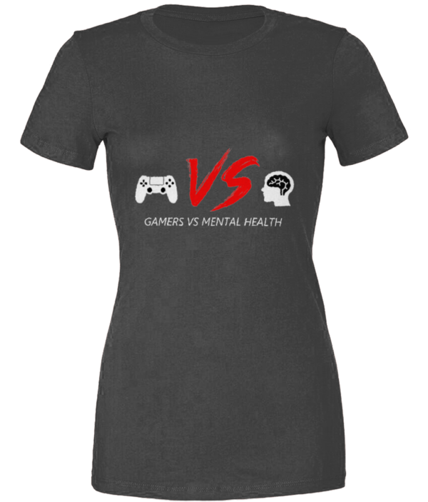 Bella Womens Gamers Vs Mental Health T-Shirt - Image 2