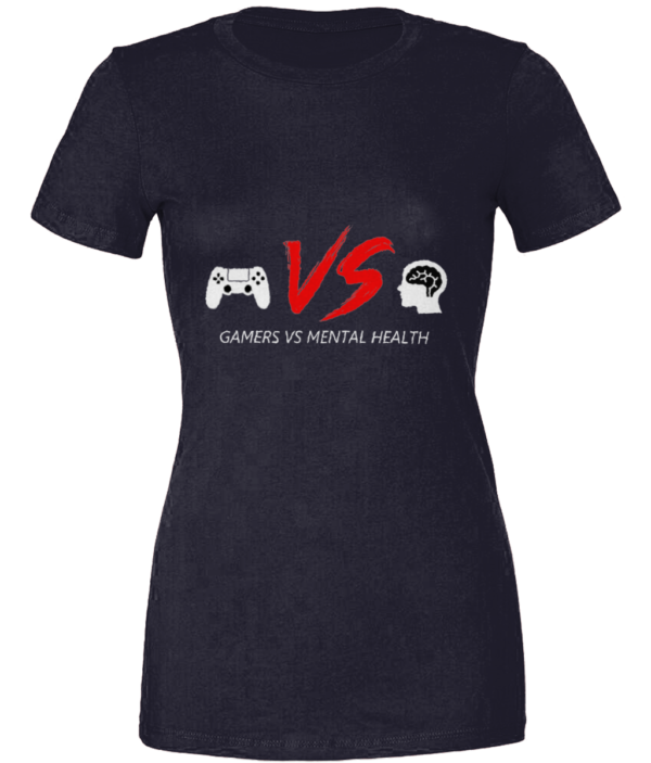 Bella Womens Gamers Vs Mental Health T-Shirt - Image 3