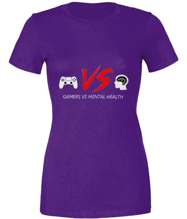 Bella Womens Gamers Vs Mental Health T-Shirt - Image 4