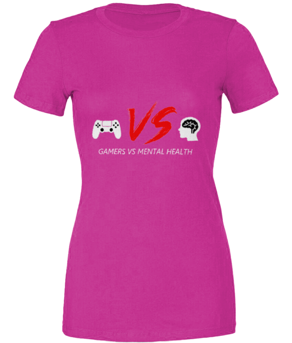 Bella Womens Gamers Vs Mental Health T-Shirt - Image 5