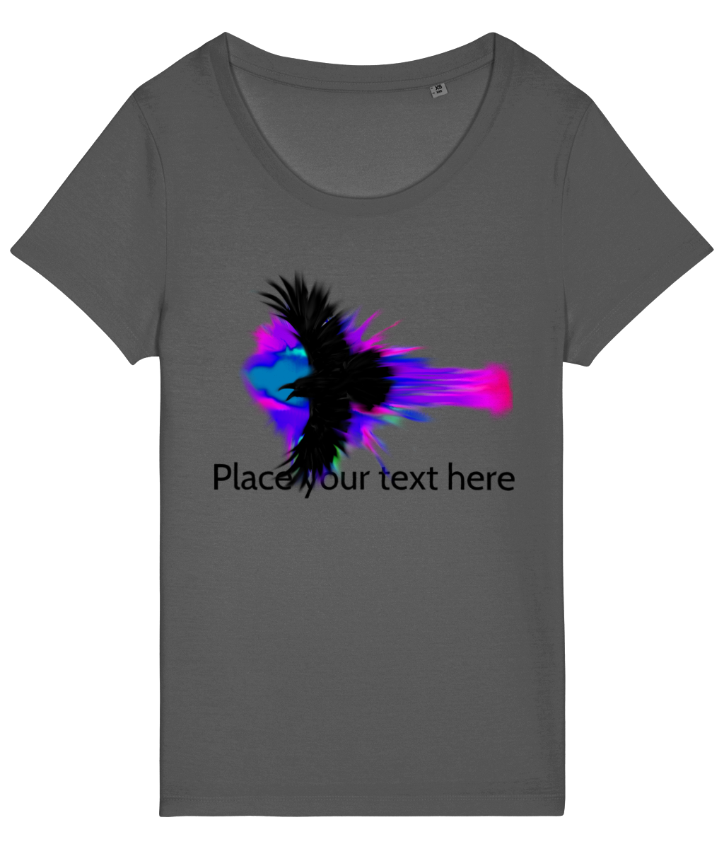 Womens Raven with Colour Tshirt