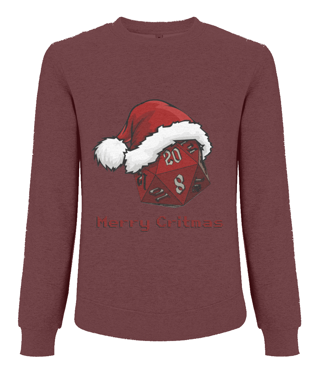 Merry Critmas Raglan Sweatshirt – Mens / Womens